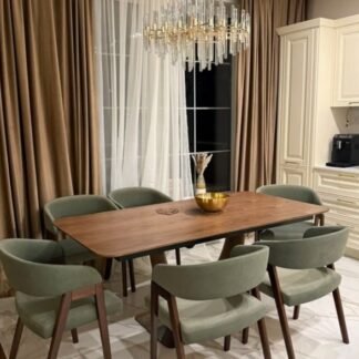 سفره طعام مع 6 كراسي